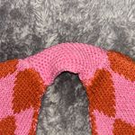 Kopari Pink and Orange Argyle Shoulder Bag Photo 4