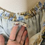 Faherty  dress Maxi Chaser floral Blue Boho Cottage Beach XS Tiered Boho Silk Photo 9