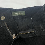 Eddie Bauer Vtg Y2K Long Skirt Womens Black Corduroy Stretch Size 16 Photo 5