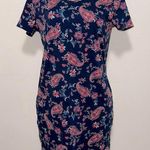 Lands' End Women's Supima Cotton Sleep Dress, Blue Floral paisley size Small Photo 0