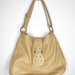 Furla  Genuine Leather Hobo Shoulder Bag Made in Italy in Light Tan Photo 0