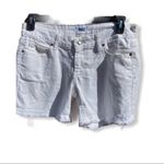 Paige  Distressed Denim Shorts‎ White Photo 8