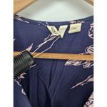 Roxy  Bright Daylight Short Sleeve Maxi Dress Floral Print Small Blue & Pink Boho Photo 1