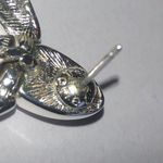 Monet Elegant Silver Tone Door Knocker Boho Retro Drop Earrings Photo 3