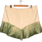 New Never Fully Dressed Shorts Womens 18 Coco High Waisted Zip Tie Dye Green Photo 3