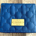 Nanette Lepore ‎ small blue quilted wallet bifold Photo 0