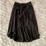 Halara Black High Waisted High Low Ruffle Built in Mini Shorts Maxi Skirt M Photo 10