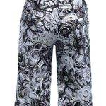 Cache Geometric Floral Metallic Kissed Walking Bermuda Short New NWT $88 Stretch Photo 1