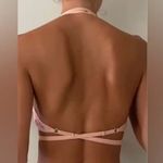 Free People HAH Don’t Cross Me Halter Bra Lace Dusty Rose Women’s Medium Photo 4