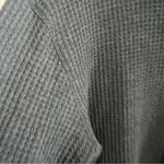 Anthropologie t.la Waffle Knit Longline Gray Long Sleeve Top Medium Photo 3