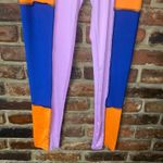 Blush Mark Purple Blue Orange Color Block Leggings Crop Top Athletic Set Size 0X Photo 3