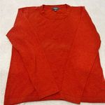Neiman Marcus  Cashmere Crew Neck Sweater Rust Orange XL Photo 0