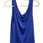 Handful Bras Scoop Neck Tank Top | Spacedye Blue | Small Photo 3