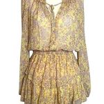 Love Shack Fancy •  silk mini dress yellow floral xsmall Photo 0