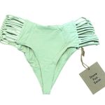 Stone Fox Swim NWT  Simone Bikini Bottom In Aloe Light Green Size XS Photo 3