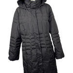 Calvin Klein long hooded puffer jacket, duck down, warm, winter, removable hood Photo 0