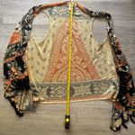 CHRISTINA Vibrant Orange and Black Knit Top size L 100% acrylic Size L Photo 3