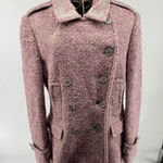 Coach  SIGNATURE Pink Boucle Wool Mohair Coat Women’s Size 10 Photo 0