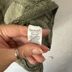 Sundance Sleeveless Button Down Tank Top XS Olive Green Boho Peasant Cottage Photo 4