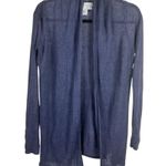 Rachel Zoe 100% Linen Open Front Cardigan XS Minimalist Classic Photo 0