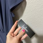 Lulus NWT Bridesmaid Maxi Dress in Slate Blue – Flutter Sleeve, Size Small Photo 3