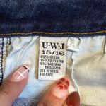 UWJ Women's Size 15/16 Denim Jeans High‎ Rise Dark Wash Stretch Classic # Blue Photo 5