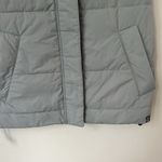 Everlane Nyle Puffer Vest Blue/Gray Colorblock Lined Full Zip Snap Size XS 🔴 Photo 6