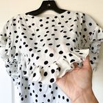 Rat & Boa Mariella Maxi Dress Polka Dot Ruffle White Black Size Medium NWT Photo 8