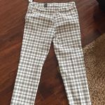 Amanda & Chelsea Amanda Windowpane Slim Ankle Pants IVORY/BLACK, Size 12 Photo 6