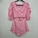 Majorelle  Pink Ruffle Jumpsuit Photo 5