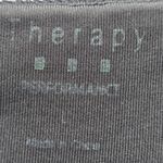 Therapy Black Gray Long Activewear Running Mesh Legging Pants Bottoms Yoga Large Photo 6