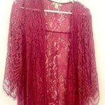 Francesca's | Dark pink lace cover up Photo 0