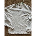 Puma Speckled Light Gray Grey Crewneck Sweatshirt Activewear Top Shirt Women XS Photo 2