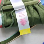 No Boundaries  Stripe Pink Swim Sports Bra Bralette Bikini Top L Large Photo 4