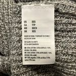 American Eagle Sweater Womens XXS Gray Lace Sleeve V-Neck Pullover Soft Girl Photo 4