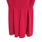 White Mark Mini Dress Womens Medium Pink Above Knee Ruffled Crepe Sleeveless NEW Photo 2