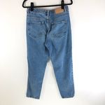 ZARA  Womens Mom Jeans High Rise Tapered Ankle Crop Medium Wash Size 6 Photo 1