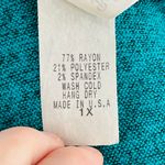 BellaBerry Turquoise V-Neck Dress- Size 1X- NWT Photo 6