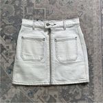 Reformation  Anna Patch Denim Mini Skirt Photo 2