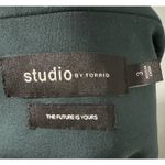 Torrid Studio By Emerald Green Blazer, Lapels, Front Closure, Size 3 Photo 4