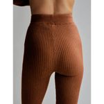 Varley NWT  Mocado Rib Knit Legging Tortoise Shell Brown Soft $118 Warm S Cocoa Photo 2