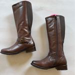 Clarks  Tall  Brown Leather Riding Boot Womens Size 6 Photo 2