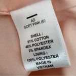 Elle  Double‎ Breasted Belted Trench Coat Blush Pink Black Piping Trim 6 Photo 11