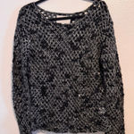 Brochu Walker  Textured Black and Gray Sweater Photo 0