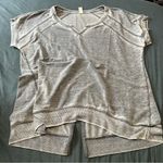 Gray Women's Top Green Tea Large Womens Cozy Fall T Shirt Thermal Photo 0