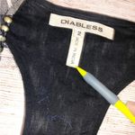 Diabless Black and Grey Vintage Look Embroidered Vest Size 2 Photo 7