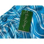Lilly Pulitzer  NWT Callahan Stretch Shorts Turquoise & White Women's Size 000 Photo 4