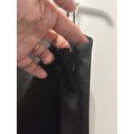 Vince Camuto Women's Black Ruffled One-shoulder Satin Sheath Dress Size 10 Lined Photo 8