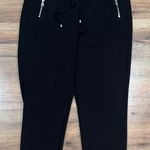 DKNY  Black Jogger Pants with Zipper Detail Photo 0