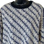 Rhode Blue Batik Printed Crewneck Sweatshirt Photo 1
